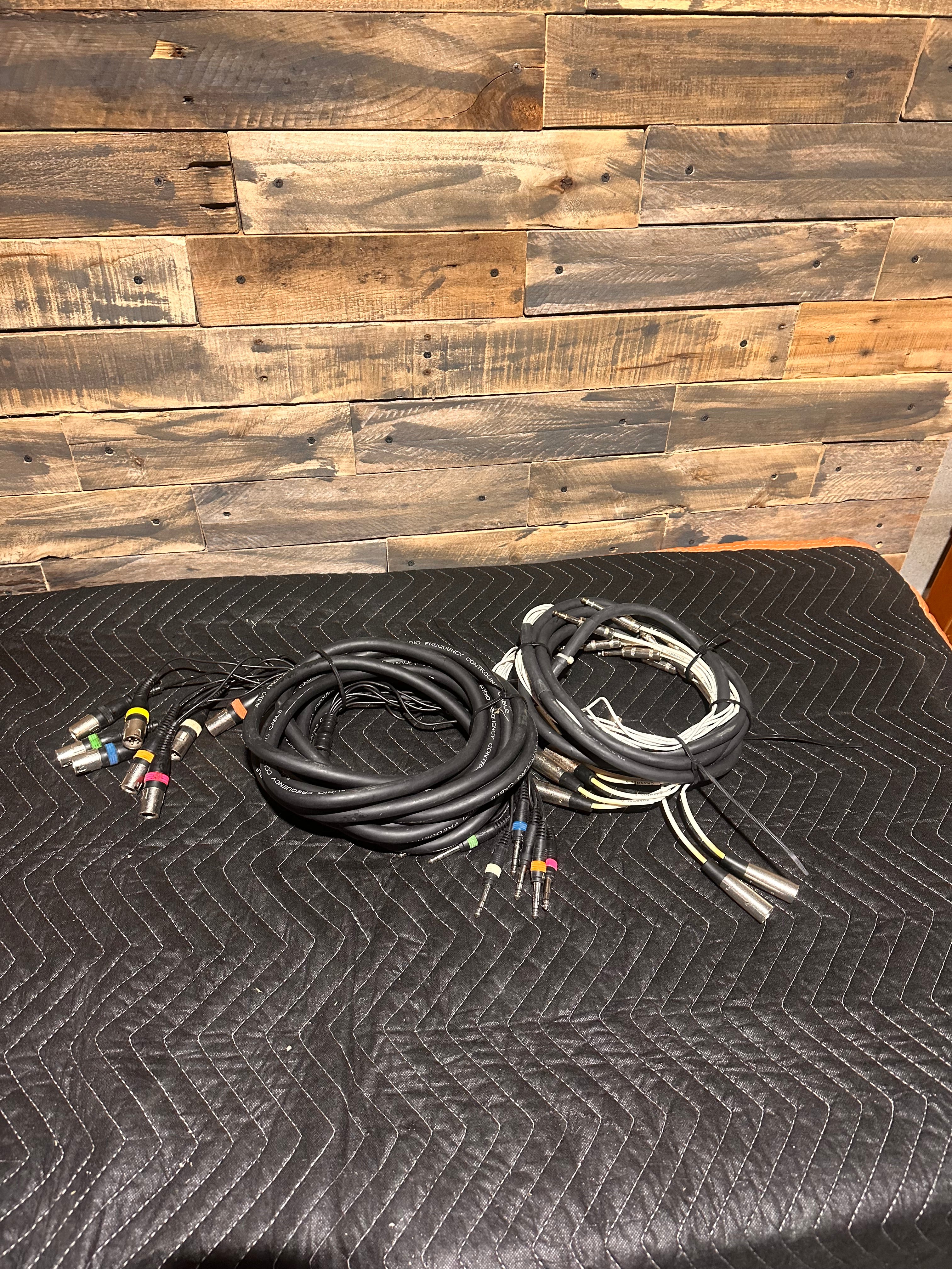 8-Channel TRS to XLR Fan-Out Cables (2×15ft) – Pro Audio – Tested
