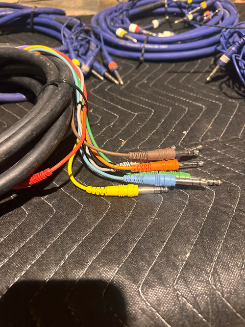 25ft Multi-Channel TRS Audio Loom Bundle (4 Cables) – Pro Audio – Tested