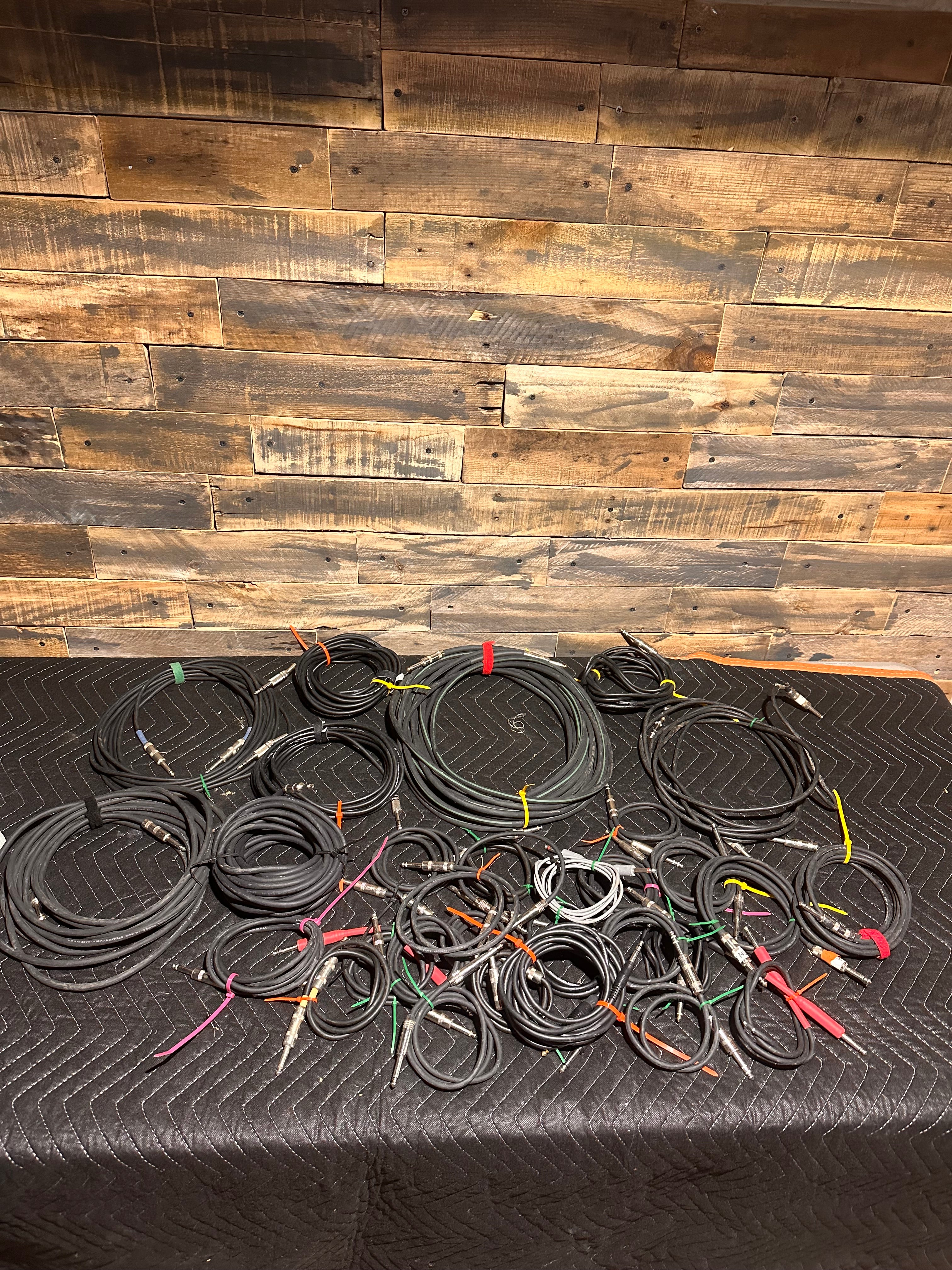 Pro Audio 1/4” Cable Bundle – Used, Tested – Bulk Lot